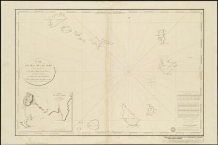 Carte des Isles du Cap Verd, levée en 1819 1820 et 1822