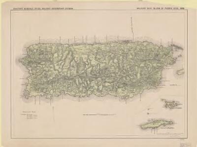Military map, island of Puerto Rico, 1898