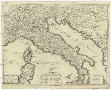 Carte de l'Italie et des pais circonuoisins