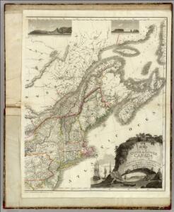 (East sheet) Map of the Provinces of Upper & Lower Canada with parts of the United States of America &c.