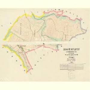 Hostaulitz (Hostaulice) - c2260-1-004 - Kaiserpflichtexemplar der Landkarten des stabilen Katasters