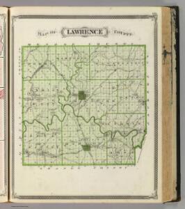 Map of Lawrence County.