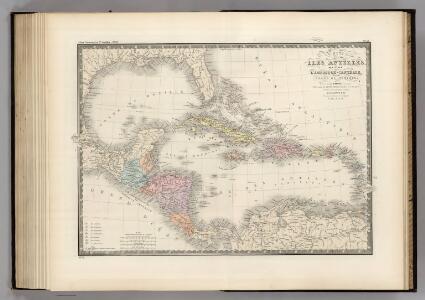Golfe de Mexique, Iles Antilles, l'Amerique Centrale.