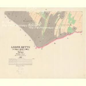 Gross Ritte (Welka-Rzetowa) - c6710-1-005 - Kaiserpflichtexemplar der Landkarten des stabilen Katasters