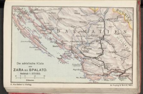 Die adriatische Küste von Zara bis Spalato