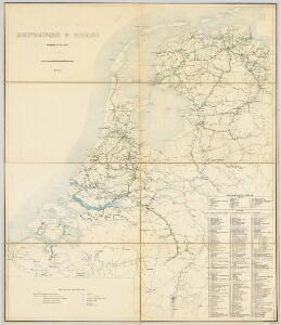 Scheepvaartwegen in Nederland : overzichtskaart / Top. Inrichting