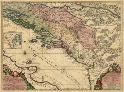 Le Royaume de Dalmacie, Divisé en ses Comtez, Territoires etc. La Morlaquie, et la Bosnie