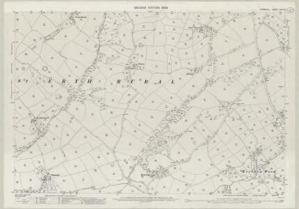 Cornwall LXIX.10 (includes: Crowan; Gwinear Gwithian; St Erth) - 25 Inch Map