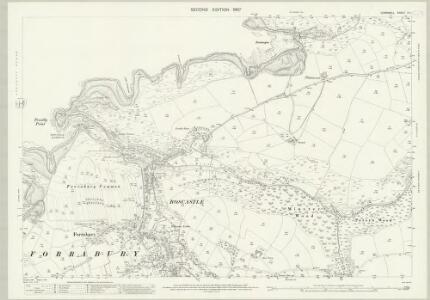 Cornwall X.7 (includes: Forrabury and Minster; St Juliot) - 25 Inch Map