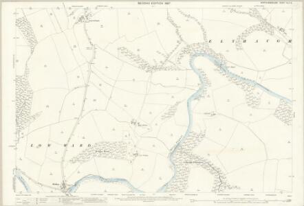 Northumberland (Old Series) XLV.15 (includes: Bigges Quarter; Bockenfield; Brinkburn High Ward; Brinkburn Low Ward; Elyhaugh; Longframlington) - 25 Inch Map