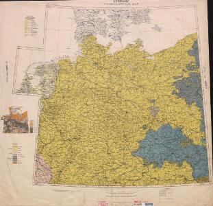Ethnographical map (Eastern Europe). Germany 1918