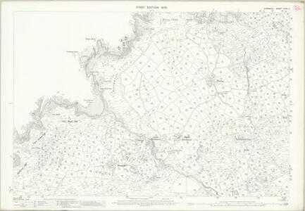 Cornwall LXVII.4 (includes: Morvah; Zennor) - 25 Inch Map