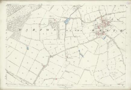 Warwickshire LVI.16 (includes: Barton on The Heath; Chastleton; Great Wolford; Little Compton) - 25 Inch Map