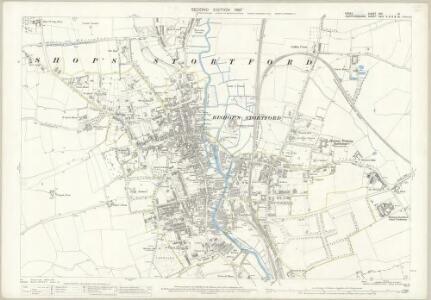 Essex (1st Ed/Rev 1862-96) XXII.15 (includes: Bishops Stortford) - 25 Inch Map