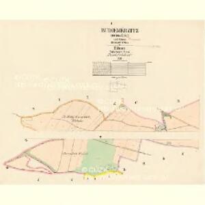 Budieměrzitz (Budiměřic) - c0637-1-001 - Kaiserpflichtexemplar der Landkarten des stabilen Katasters