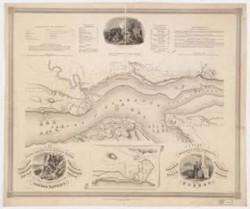 Plan of the military & naval operation under the command of the immortal Wolfe, & vice admiral Saunders, before Quebec