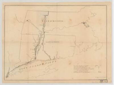 [Map of railroad lines from New York to Springfield, Mass.]