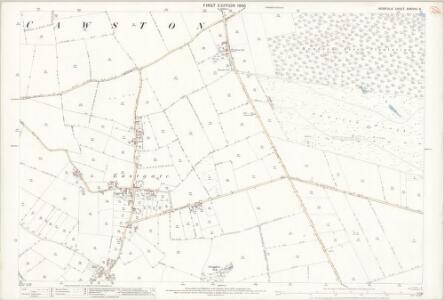 Norfolk XXXVIII.8 (includes: Cawston) - 25 Inch Map