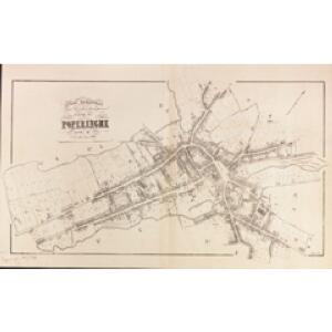 Plan parcellaire dévéloppement de la ville de Poperinghe