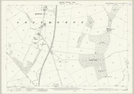 Northamptonshire VII.3 (includes: Southorpe; Thornhaugh; Ufford; Upton; Wittering) - 25 Inch Map