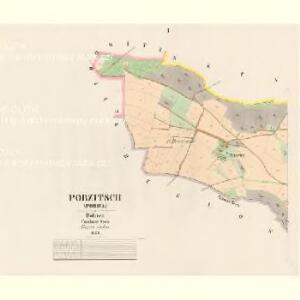 Porzitsch (Pořicz) - c6031-1-001 - Kaiserpflichtexemplar der Landkarten des stabilen Katasters