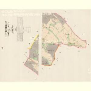 Huttendorf (Zahágska Lhotta) - c9106-1-004 - Kaiserpflichtexemplar der Landkarten des stabilen Katasters
