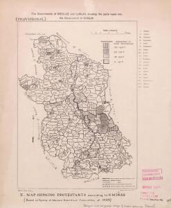 Religion and language maps of Lublin province, Poland no.10