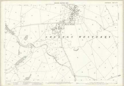 Leicestershire XLV.10 (includes: Kibworth Beauchamp; Saddington; Smeeton Westerby) - 25 Inch Map