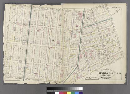 Plate 4: Part of Wards 3, 4, 10, & 11. City of Brooklyn.