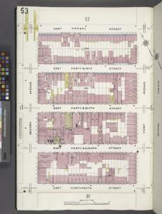 Manhattan, V. 4, Plate No. 53 [Map bounded by E. 50th St., 1st Ave., E. 46th St., 2nd Ave.]