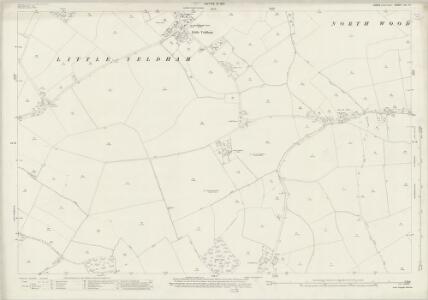 Essex (New Series 1913-) n X.14 (includes: Castle Hedingham; Great Yeldham; Little Yeldham) - 25 Inch Map