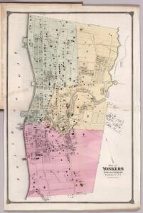 Plan of Yonkers, Town of Yonkers, Westchester County, New York.