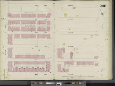 Manhattan, V. 11, Double Page Plate No. 248 [Map bounded by W. 140th St., Lenox Ave., W.. 135th St., 8th Ave.]