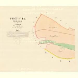 Prödlitz (Brodek) - m0222-1-001 - Kaiserpflichtexemplar der Landkarten des stabilen Katasters