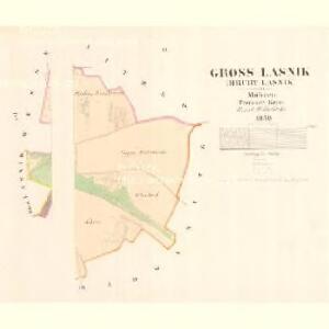 Gross Lasnik (Hruby Lasnik) - m1478-1-002 - Kaiserpflichtexemplar der Landkarten des stabilen Katasters