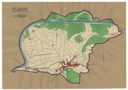 Flaach: Definition der Siedlungen für die eidgenössische Volkszählung am 01.12.1950; Siedlungskarte