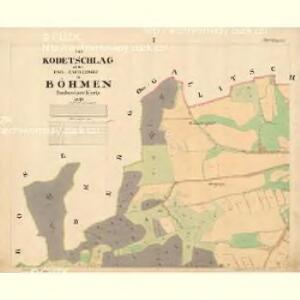 Kodetschlag - c2836-1-001 - Kaiserpflichtexemplar der Landkarten des stabilen Katasters