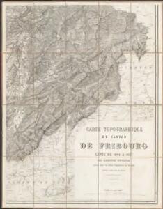 Carte topographique du canton de Fribourg