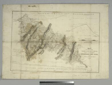 Map of the country between Washington & Pittsburg refering to the contemplated Chesapeake & Ohio Canal and its general route and profile, October 1826 / reduced from the general map annexed to the report upon the comtemplated canal & drawn, b