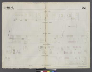 [Plate 22: Map bounded by Myrtle Avenue, Clinton Street, Lafayette Avenue, Cumberland Street]