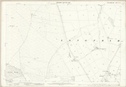 Northumberland (Old Series) XLV.6 (includes: Brinkburn High Ward; Debdon; Longframlington) - 25 Inch Map