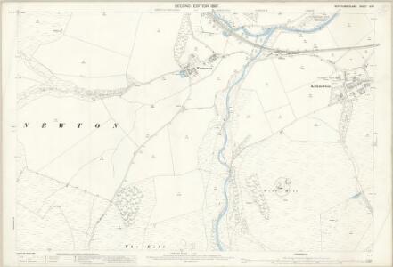 Northumberland (Old Series) XIX.1 (includes: Crookhouse; Hethpool; Kirknewton; Lanton; Undivided Moor; Westnewton) - 25 Inch Map