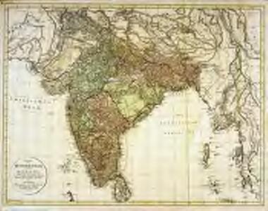 Charte von Hindostan und der Halbinsel