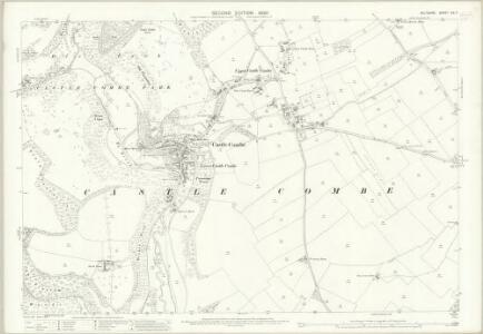 Wiltshire XIX.7 (includes: Castle Combe; Grittleton; Nettleton; North Wraxall; Yatton Keynell) - 25 Inch Map