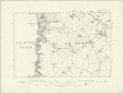 Cornwall XXIV.SW & XXIVA.SE - OS Six-Inch Map