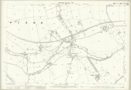 Suffolk LXXI.9 (includes: Ashen; Birdbrook; Ridgewell; Stoke by Clare; Wixoe) - 25 Inch Map