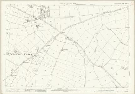 Leicestershire XXXVI.3 (includes: Desford; Kirby Muxloe; Leicester Forest West; Lubbesthorpe; Thurlaston) - 25 Inch Map