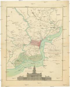 Plan of the city and environs of Philadelphia