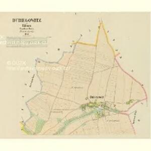 Dubiegowitz - c1589-1-001 - Kaiserpflichtexemplar der Landkarten des stabilen Katasters