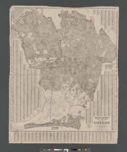 Street Indexed map of the Borough of Queens, also showing the Congressional Districts.